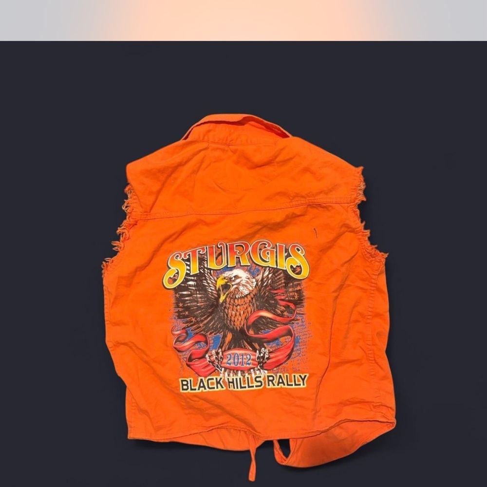 Orange Sturgis Black Hills Rally Vest